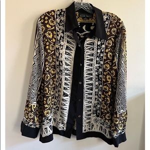Vintage 100% silk shirt- Linda Allard Ellen Tracy -Circa 80’s-like new